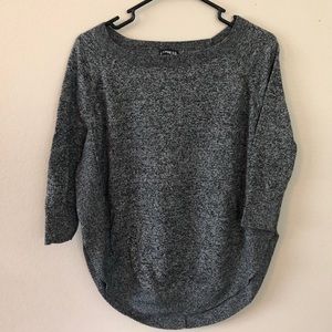 Circle hem marbled tunic